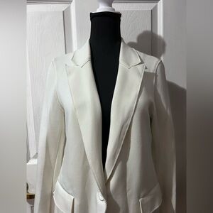 Elegant White Women's Blazer